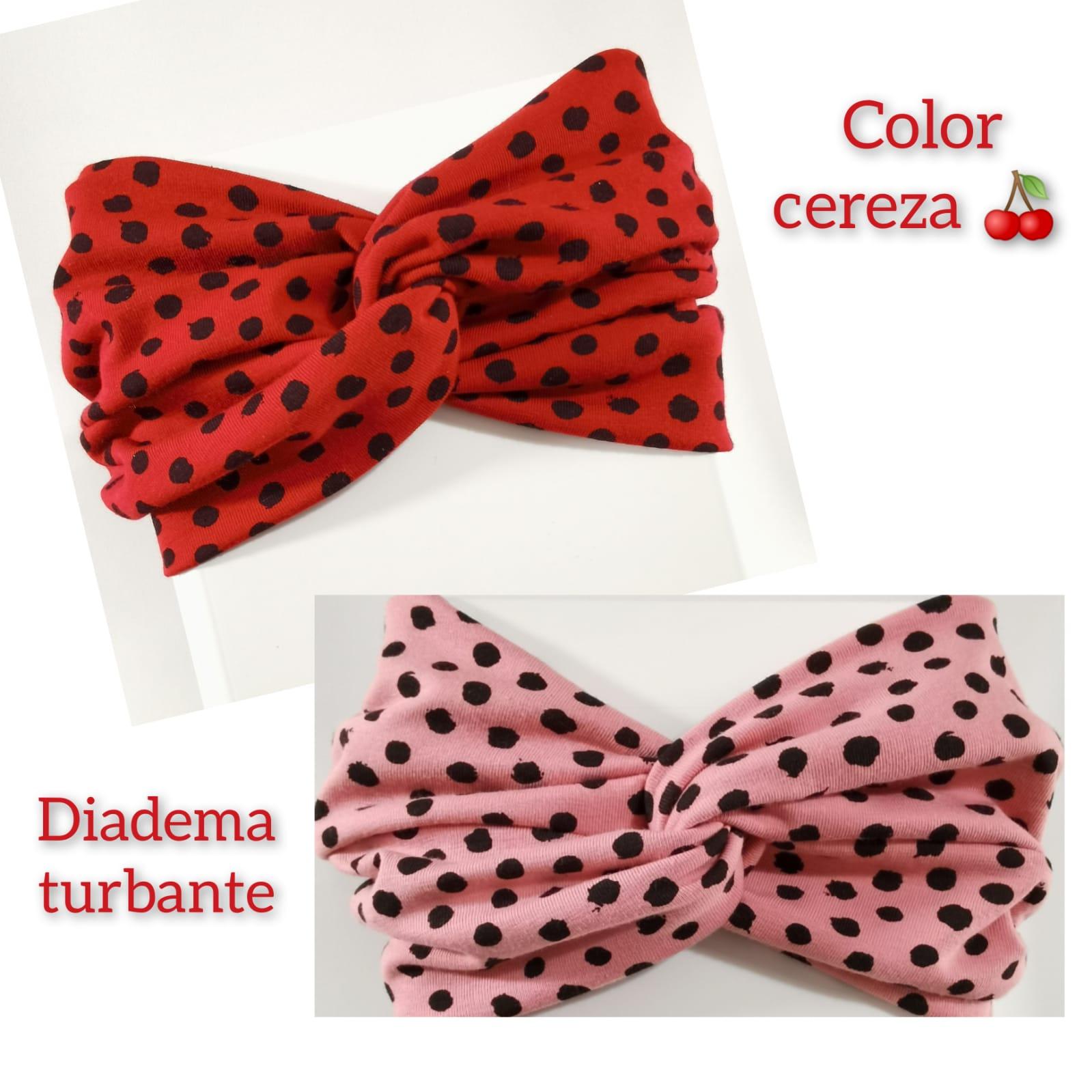 Diademas de topitos cereza o rosa